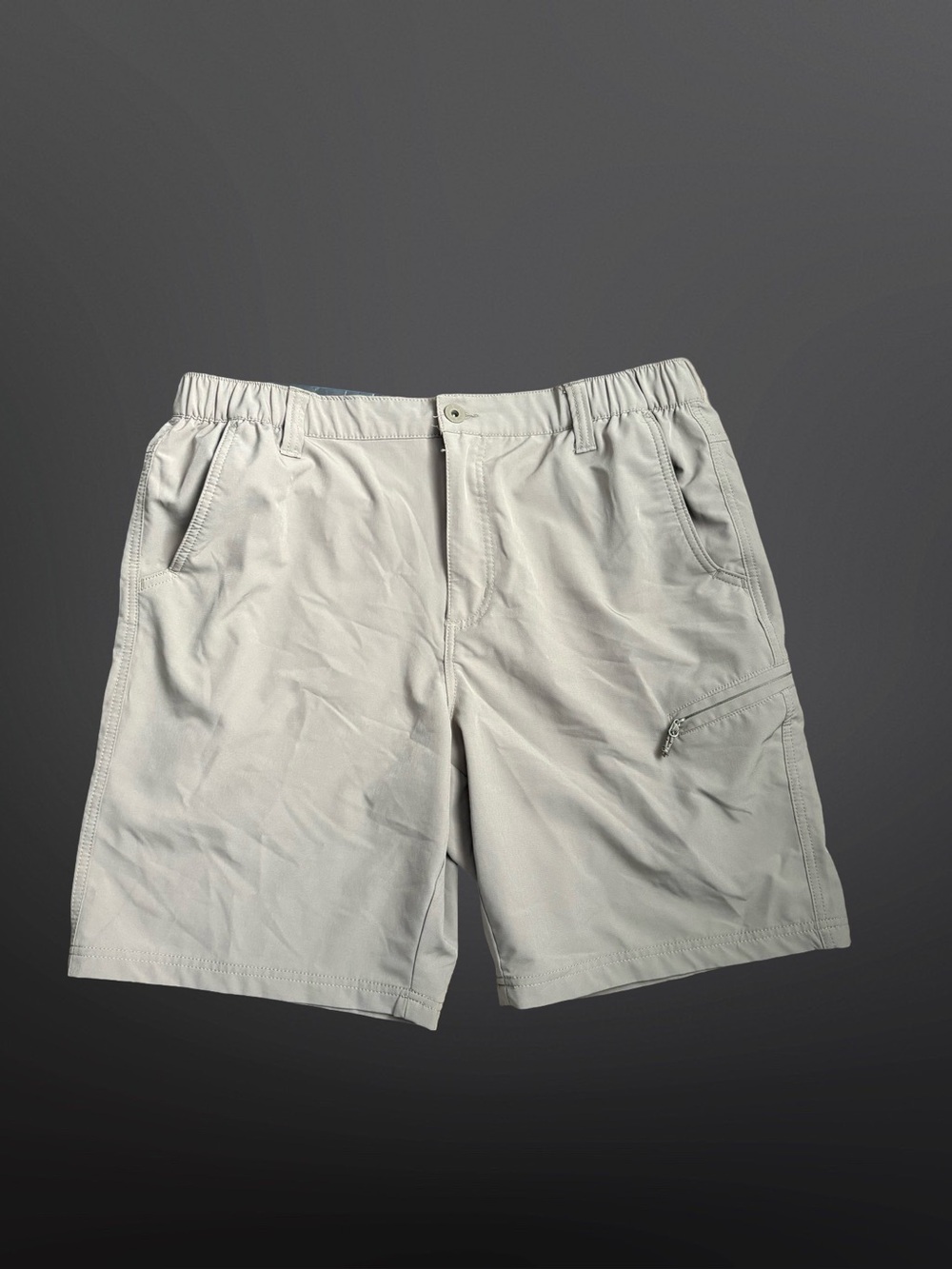 Weatherproof Vintage Men's Performance Series Tech Shorts, Tan, Size 36